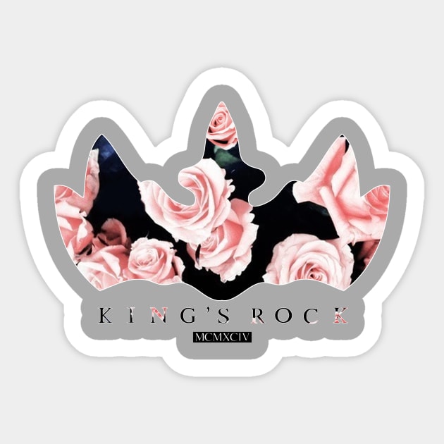 King's Rock Crown Floral Sticker by kingsrock